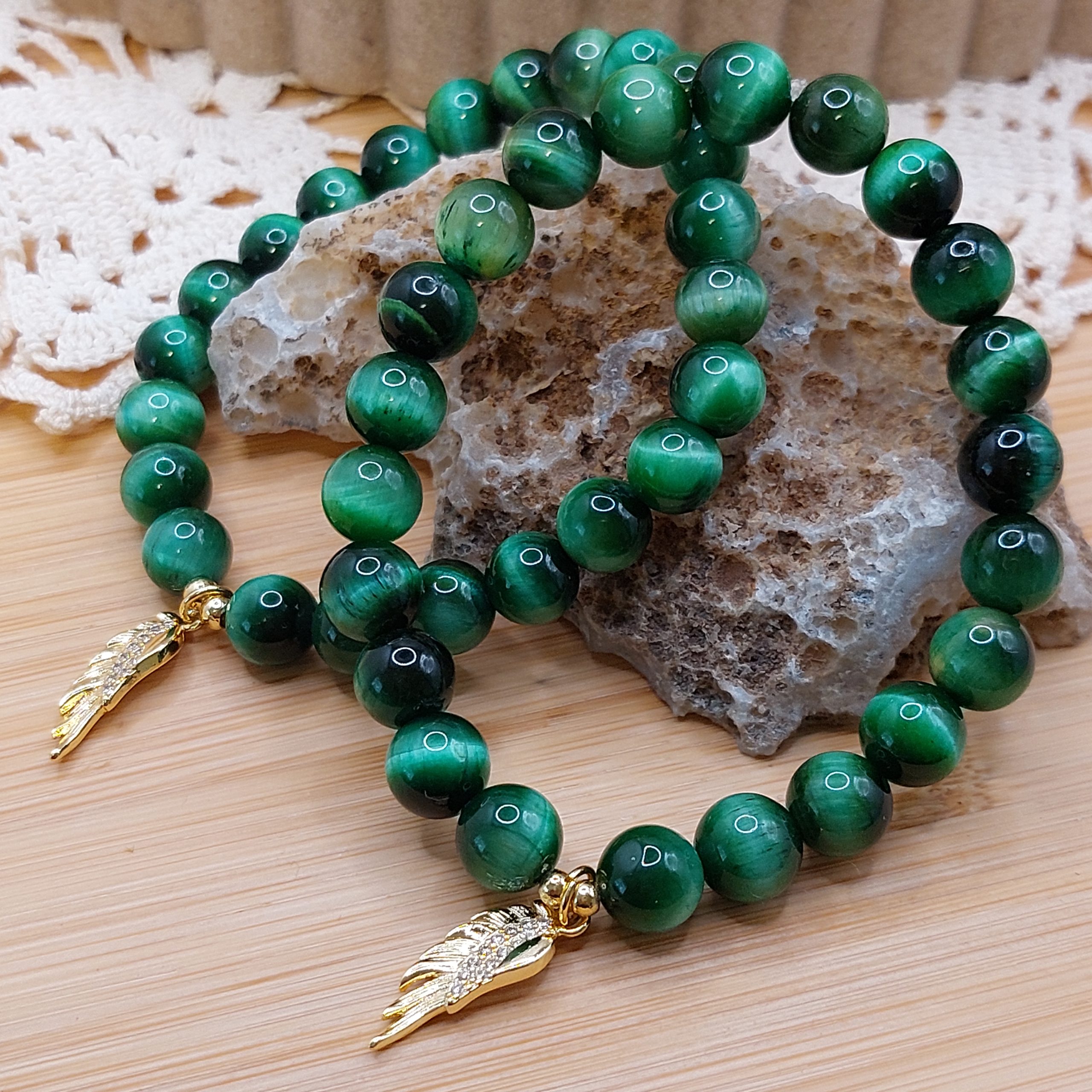 Náramok EMERION z minerálu TIGRIE OKO zelené MC-B-1043 – Obrázok 4