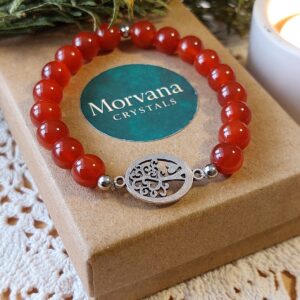 Náramok OHEŇ ŽIVOTA z minerálu KARNEOL MC-B-1068