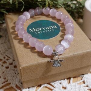 Náramok z minerálu SELENIT lavender MC-B-1058